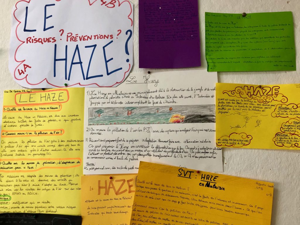 The “haze” phenomenon explained by our students.