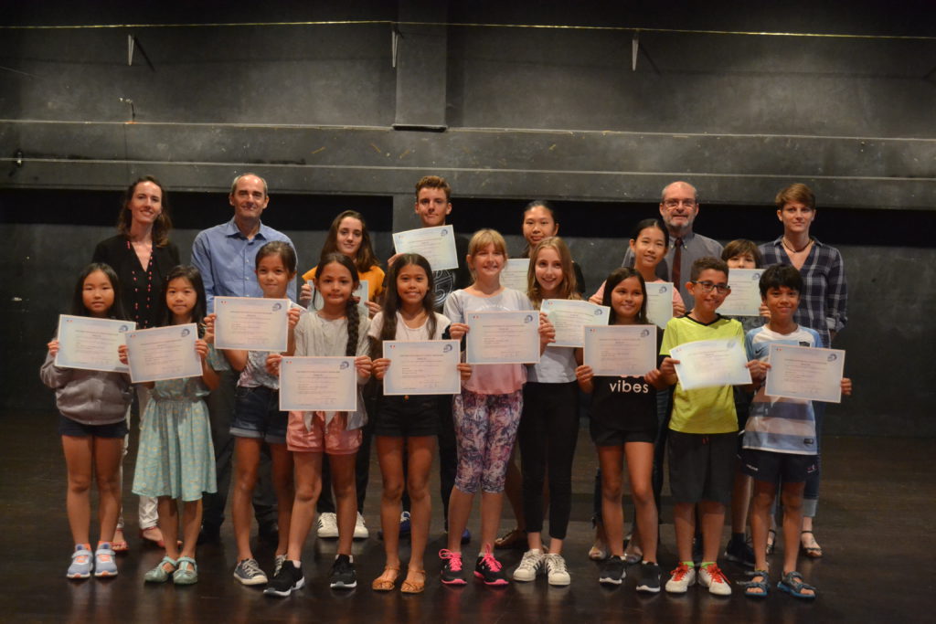 Students received their French Language Studies Diploma (DELF).