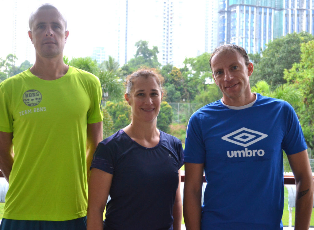 Mr Luquiau and Mr Michel, secondary school sports teachers