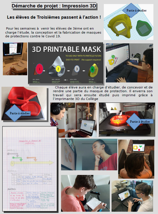 Our 10th graders are designing face masks for school!