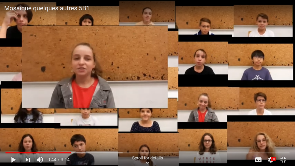 Video created by the 5B about family, friends and networks.