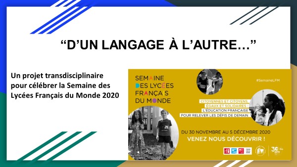 Nos 5LVB et 2LVB chinois ont participé au projet !