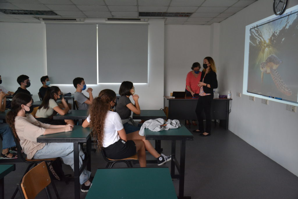 Mrs Barbosa, oceanographer at the French Embassy in Malaysia.